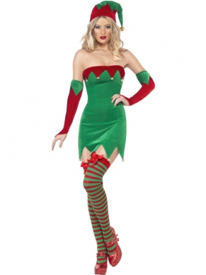 Goedkoop Sexy Elf Dames Kostuum