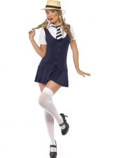 Sexy Stout Schoolmeisje Kostuum