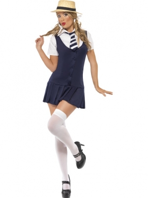Sexy Stout Schoolmeisje Kostuum