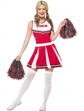 Aanbieding Cheerleader Dames Verkleedkostuum