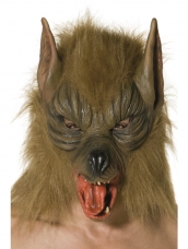 Aanbieding Bruin Weerwolf Halloween Masker