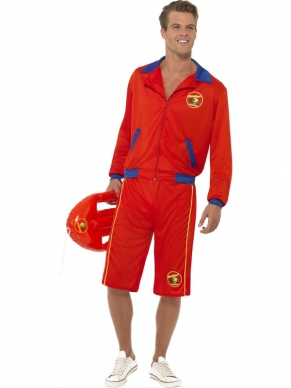 Aanbieding Baywatch Beach Lifeguard Heren Kostuum