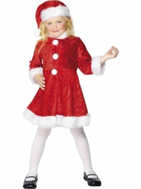 Aanbieding! Mini Miss Santa Kerstvrouw Kostuum