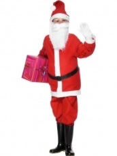 Goedkoop Santa Boy Kerstman Kostuum