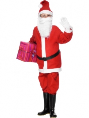 Goedkoop Santa Boy Kerstman Kostuum