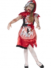 Aanbieding Zombie Miss Hood Halloween Kostuum