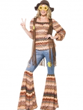 Aanbieding Harmony Hippie Seventies Dames Kostuum