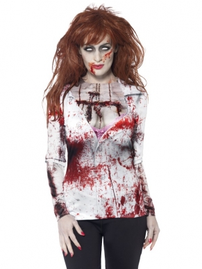 Aanbieding Zombie Dames Halloween T-Shirt