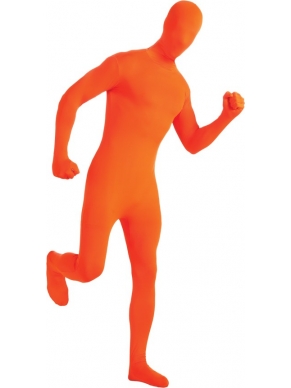 Kostuum second skin oranje