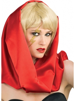 Lady Gaga - hoofddoek rood