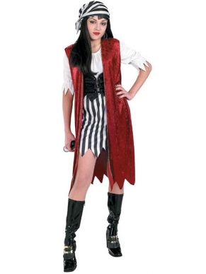 Kostuum piraat queen