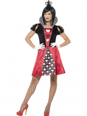 Goedkoop Harten Koningin Alice in Wonderland Kostuum