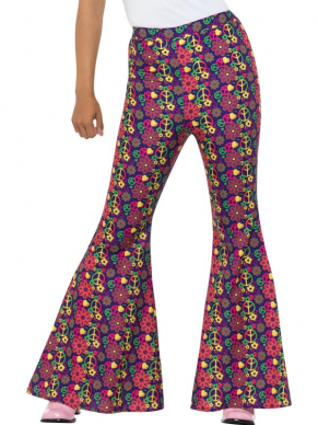 Flared 60's Psychedelic Flared Pants
