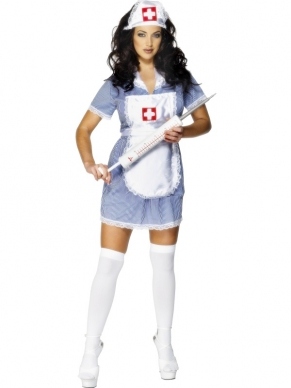 Goedkope Naughty Nurse Zuster Verkleedkleding