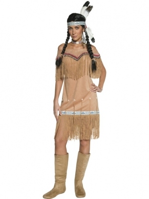 Aanbieding Western Authentic Indian Lady Kostuum
