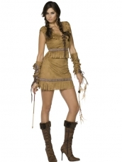 Sexy Pocahontas Dames Sprookjes Kostuum