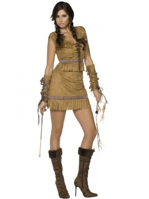 Sexy Pocahontas Dames Sprookjes Kostuum