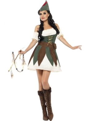 Fever Sexy Robin Hood Dames Verkleedkostuum Aanbieding