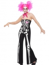 Aanbieding Sassy Skeleton Skelet Dames Verkleedkleding
