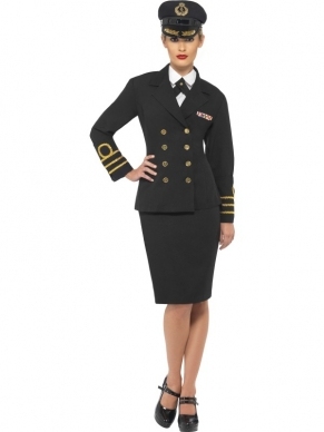 Navy Officer Officiere Dames Kostuum