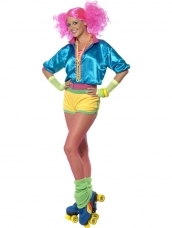 Aanbieding Skater Girl Neon Dames Kostuum