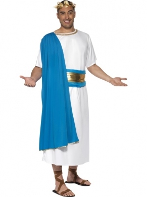 Roman Senator Kostuum Blauw