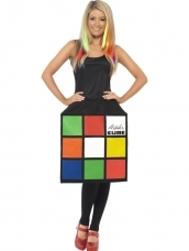 3D Rubiks Kubus Dames Verkleedkostuum