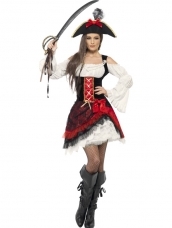 Aanbieding Glamour Dames Piraten Kostuum