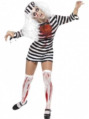 Aanbieding Zombie Convict Boef Halloween kostuum