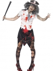 Zombie Politieagente Horror Dames Kostuum