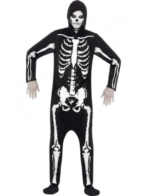 Aanbieding Skeleton Skeletten Halloween Heren Kostuum