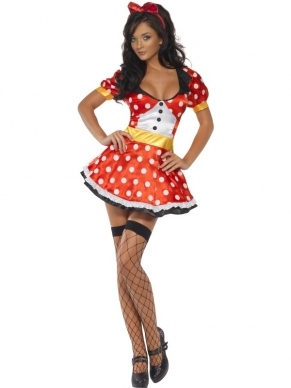 Goedkoop Fever Miss Mini Mouse Dames Kostuum
