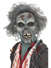 Aanbieding Verrot Zombie Horror Masker Met Haar